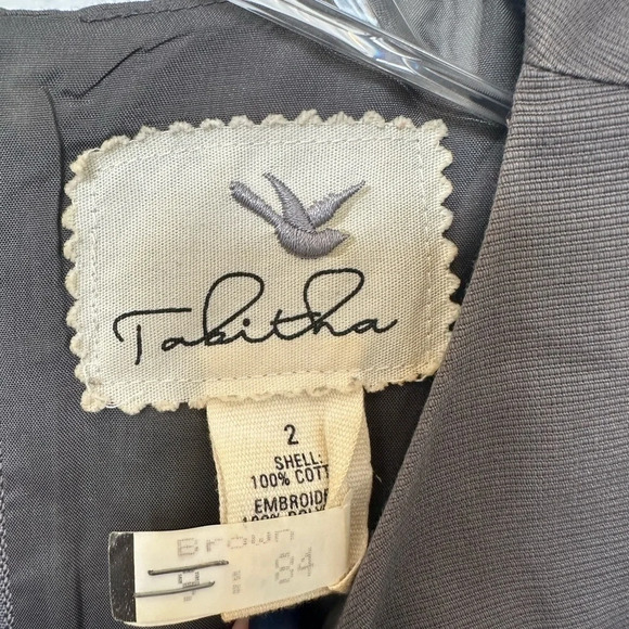 Anthropologie Tabitha Embroidered‎ Shift Dress Gray Size 2 - Picture 6 of 10